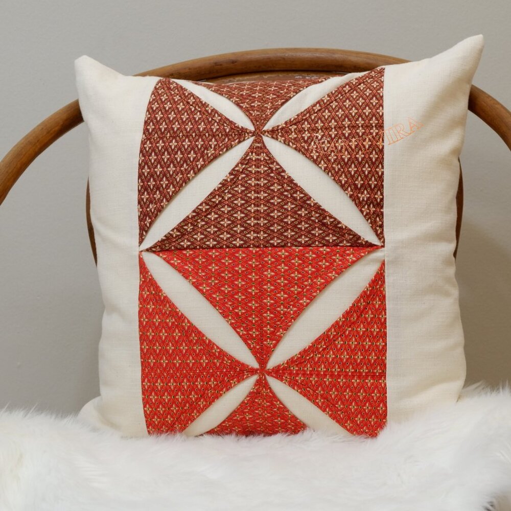 Thai Flowers "Pikul" Throw Pillow case with Zipper